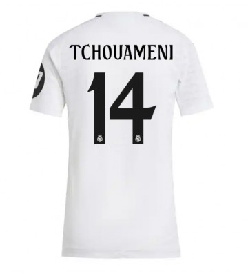 Real Madrid Aurelien Tchouameni #14 Hjemmebanetrøje Dame 2024-25 Kort ærmer